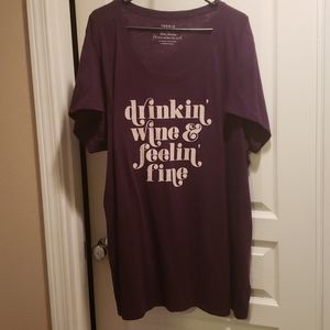 Torrid "Wine" Tee